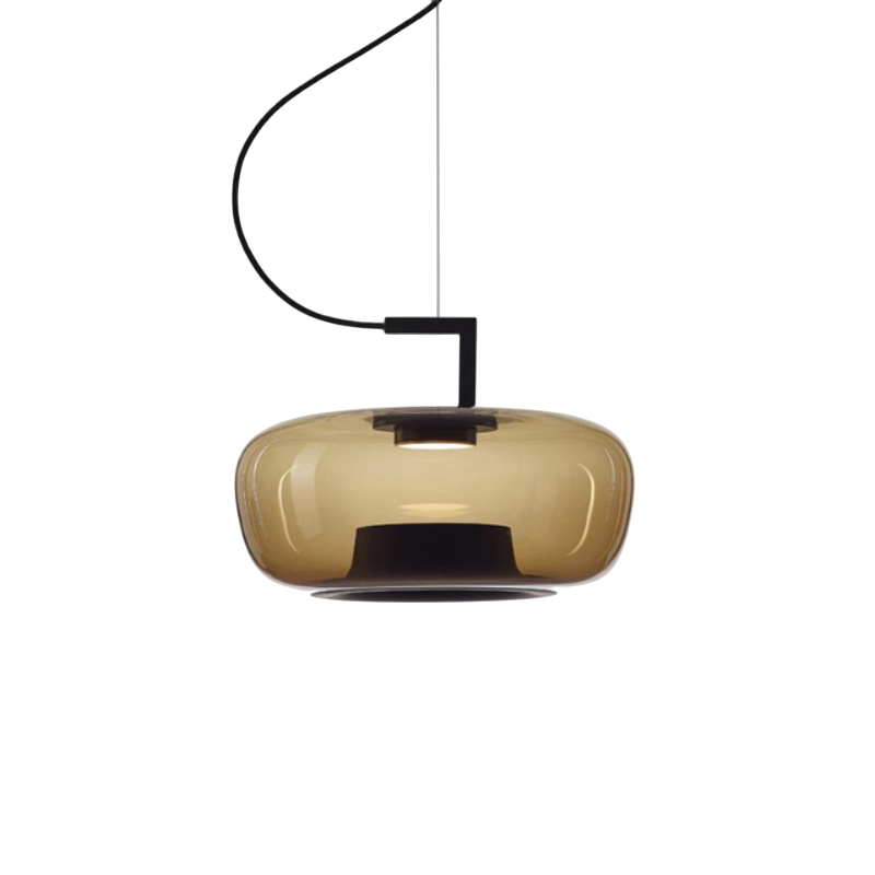Lampe Suspendue en Verre - Élégance Contemporaine et Atmosphère Chaleureuse