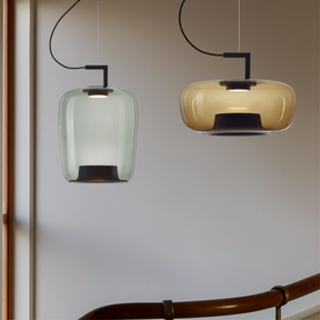 Lampe Suspendue en Verre - Élégance Contemporaine et Atmosphère Chaleureuse