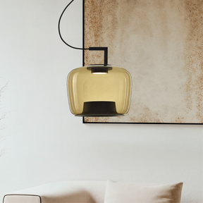 Lampe Suspendue en Verre - Élégance Contemporaine et Atmosphère Chaleureuse