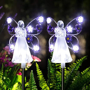 Lampe Solaire Ange LED - Éclairage Apaisant pour Jardin
