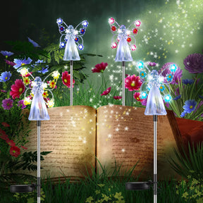Lampe Solaire Ange LED - Éclairage Apaisant pour Jardin