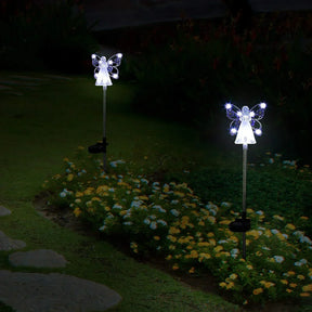 Lampe Solaire Ange LED - Éclairage Apaisant pour Jardin