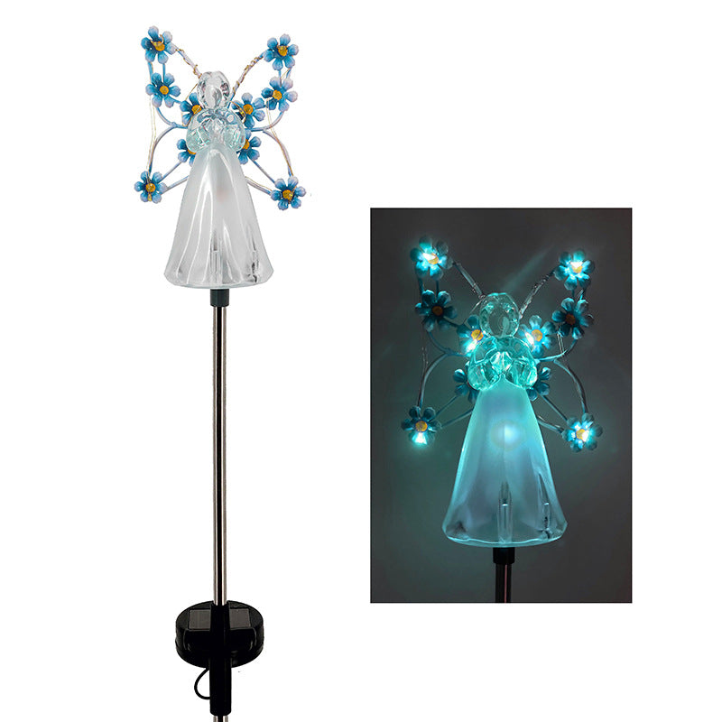 Lampe Solaire Ange LED - Éclairage Apaisant pour Jardin