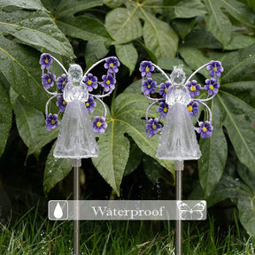 Lampe Solaire Ange LED - Éclairage Apaisant pour Jardin
