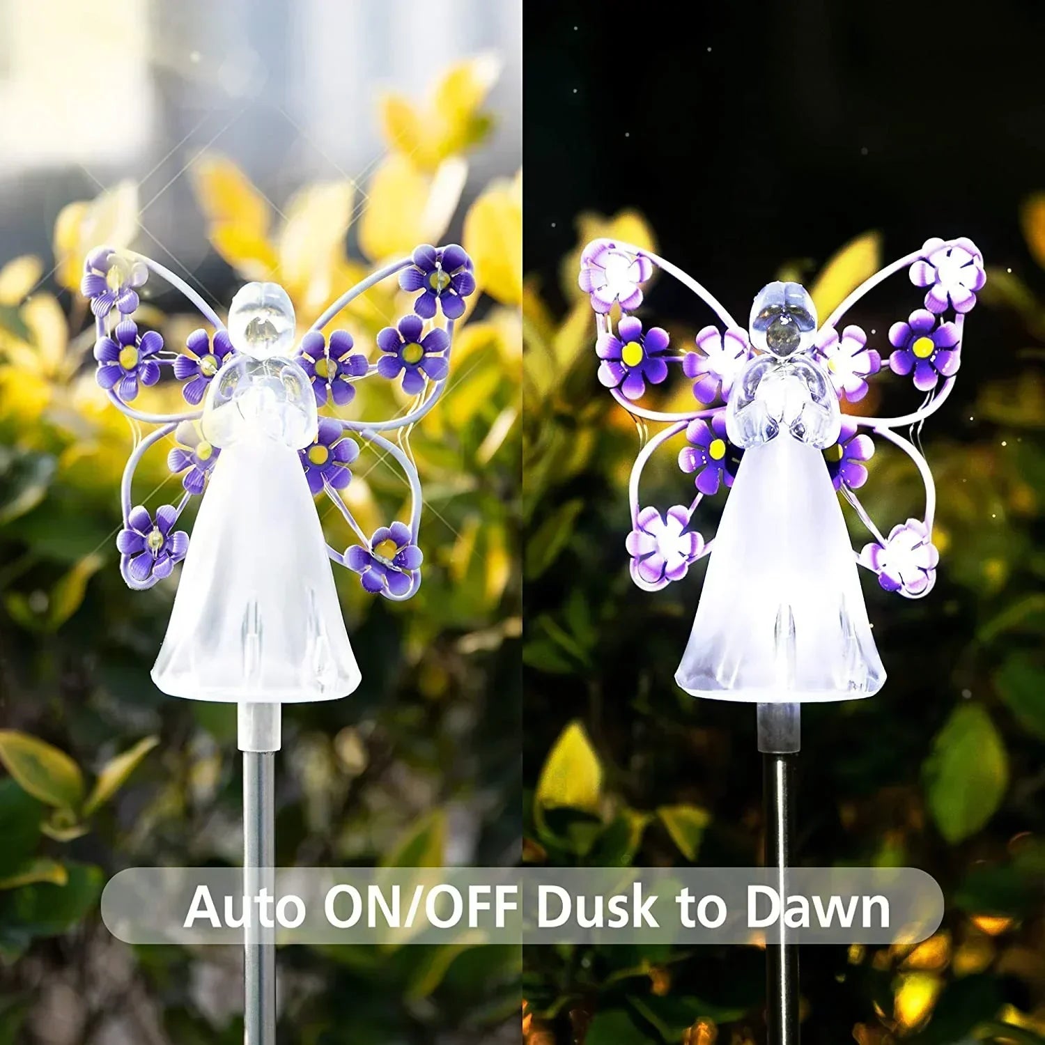 Lampe Solaire Ange LED - Éclairage Apaisant pour Jardin