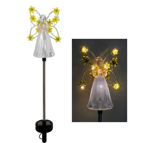 Lampe Solaire Ange LED - Éclairage Apaisant pour Jardin