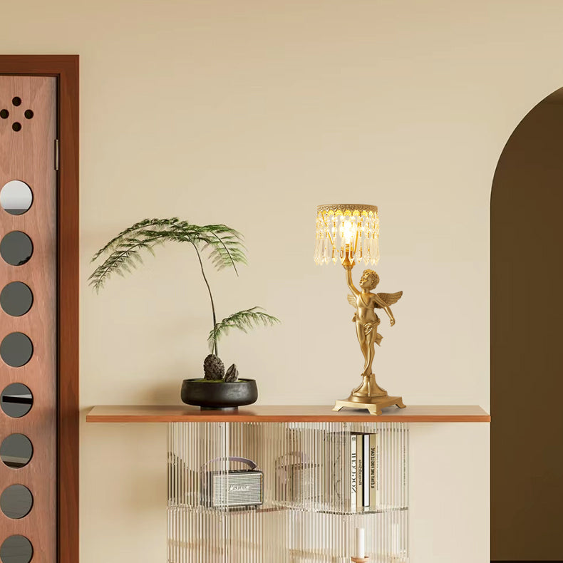 Lampe de Table en Cristal - Éclairage Raffiné et Apaisant