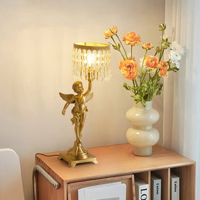 Lampe de Table en Cristal - Éclairage Raffiné et Apaisant