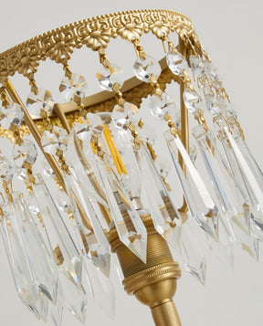 Lampe de Table en Cristal - Éclairage Raffiné et Apaisant