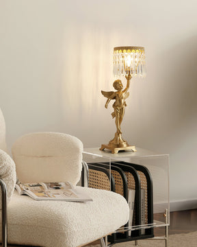 Lampe de Table en Cristal - Éclairage Raffiné et Apaisant