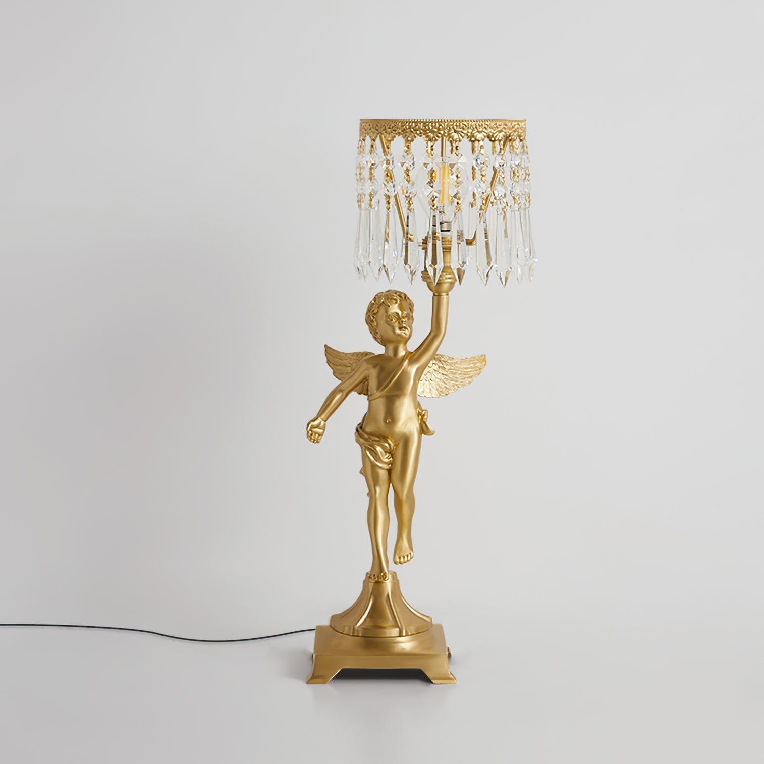 Lampe de Table en Cristal - Éclairage Raffiné et Apaisant