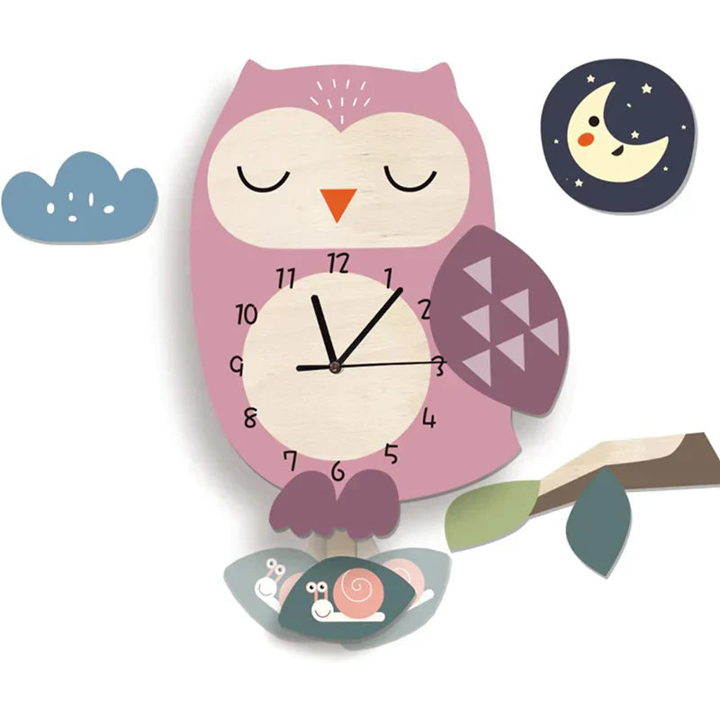 Horloge Murale Interactive pour Enfants - Apprentissage Amusant de l'Heure