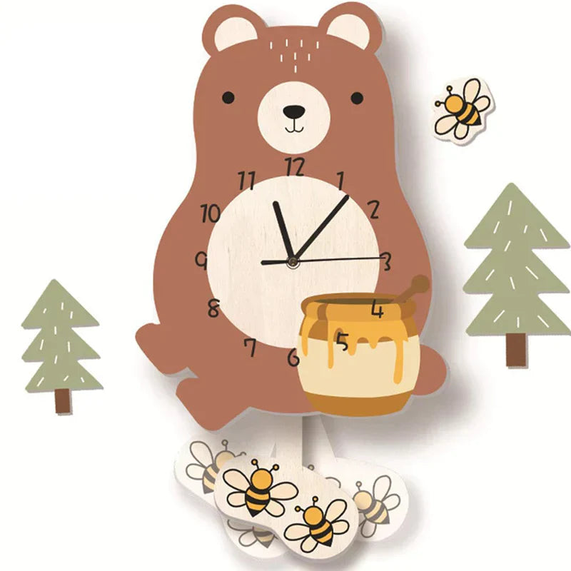 Horloge Murale Interactive pour Enfants - Apprentissage Amusant de l'Heure
