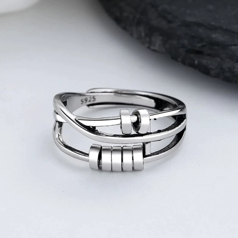 Bague Anti-Anxiété Ajustable - Soulagement du Stress et Équilibre