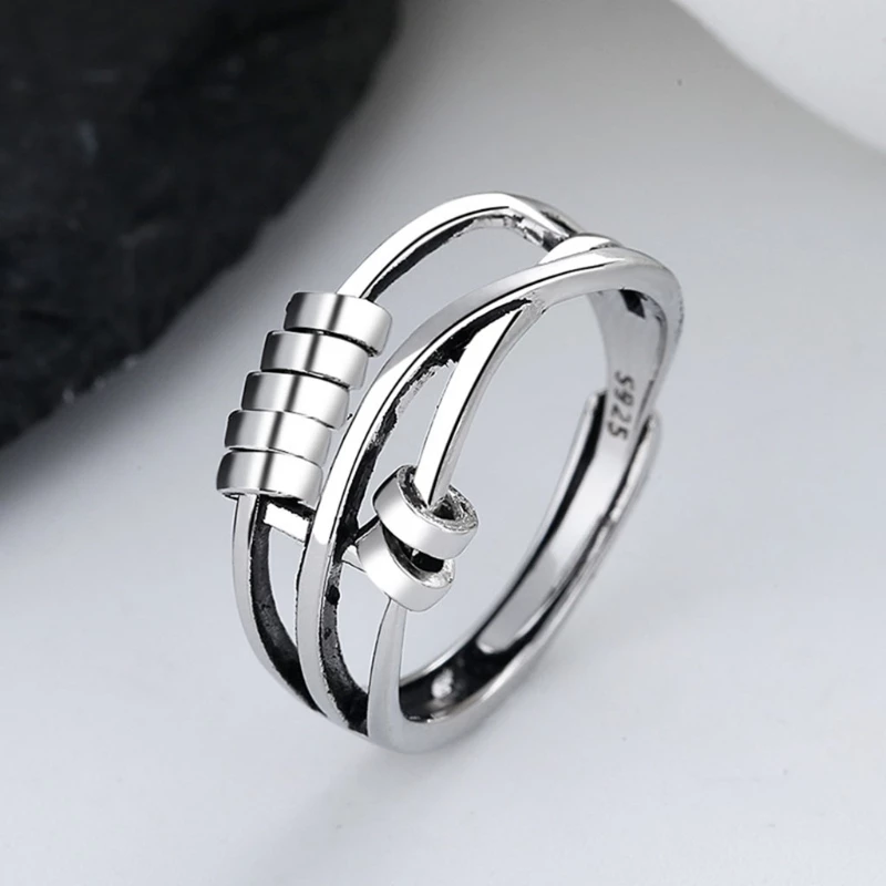 Bague Anti-Anxiété Ajustable - Soulagement du Stress et Équilibre