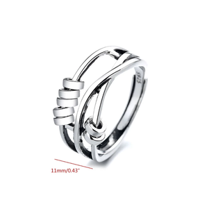 Bague Anti-Anxiété Ajustable - Soulagement du Stress et Équilibre