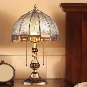 Lampe de Bureau en Bronze Antique - Éclairage Double et Design Traditionnel