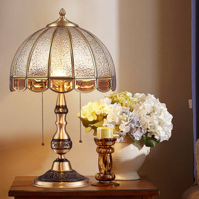 Lampe de Bureau en Bronze Antique - Éclairage Double et Design Traditionnel