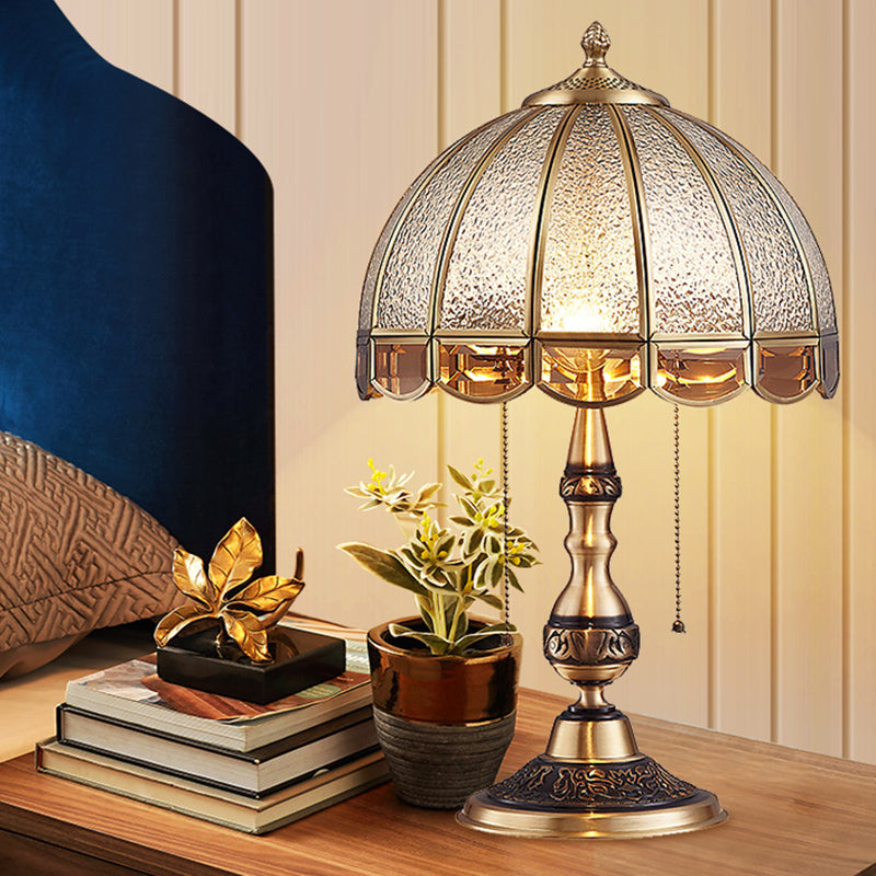 Lampe de Bureau en Bronze Antique - Éclairage Double et Design Traditionnel