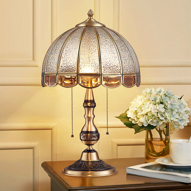 Lampe de Bureau en Bronze Antique - Éclairage Double et Design Traditionnel