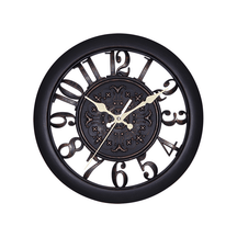 Horloge Murale Rétro Vintage - Ambiance Élégante avec Grands Chiffres