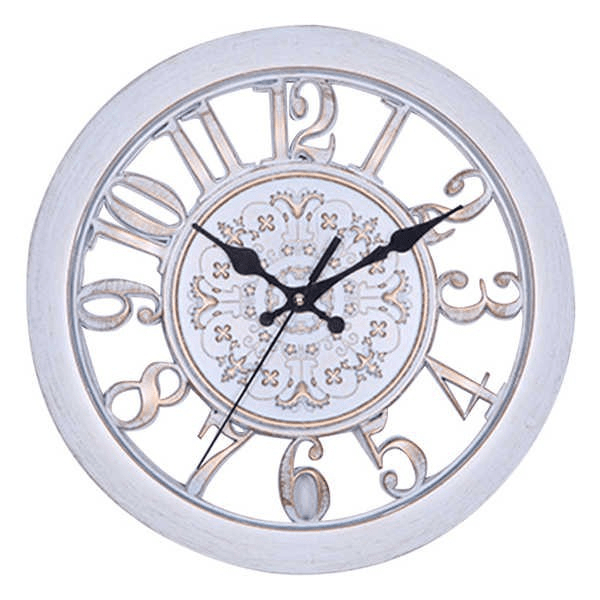 Horloge Murale Rétro Vintage - Ambiance Élégante avec Grands Chiffres