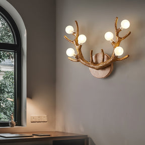 Applique Murale en Forme de Cerf - Éclairage Élégant et Naturel