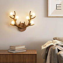 Applique Murale en Forme de Cerf - Éclairage Élégant et Naturel