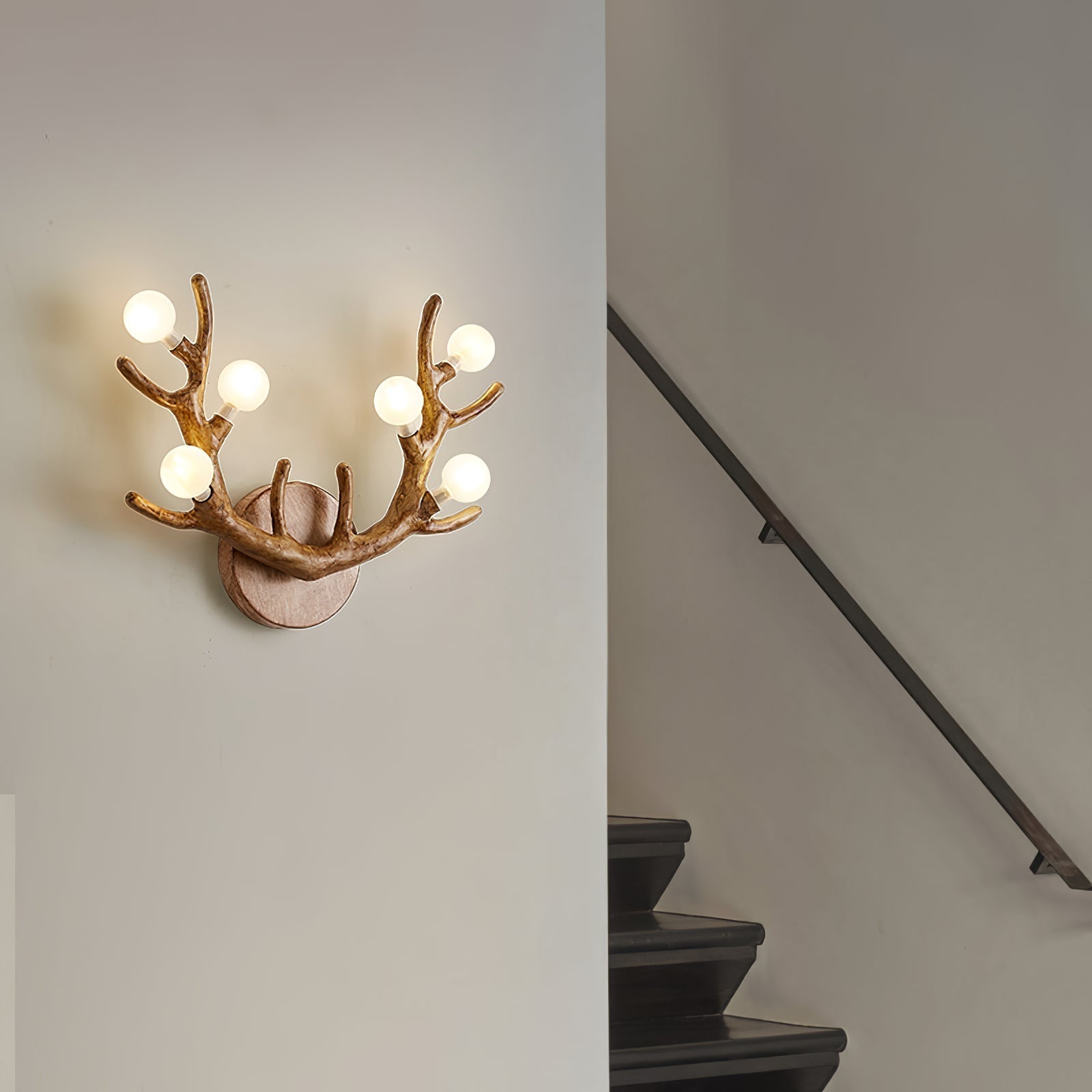 Applique Murale en Forme de Cerf - Éclairage Élégant et Naturel