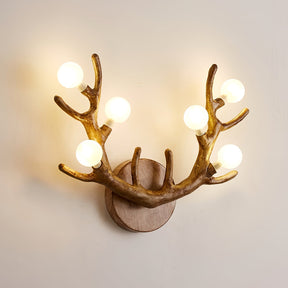 Applique Murale en Forme de Cerf - Éclairage Élégant et Naturel