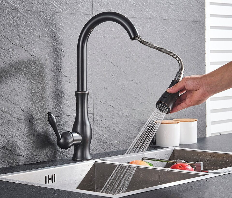 Robinet de Cuisine Rétractable - Élégance et Flexibilité Pratiques
