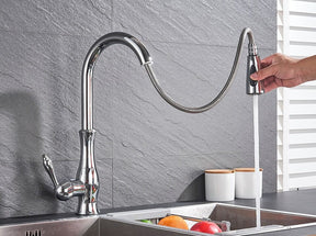 Robinet de Cuisine Rétractable - Élégance et Flexibilité Pratiques