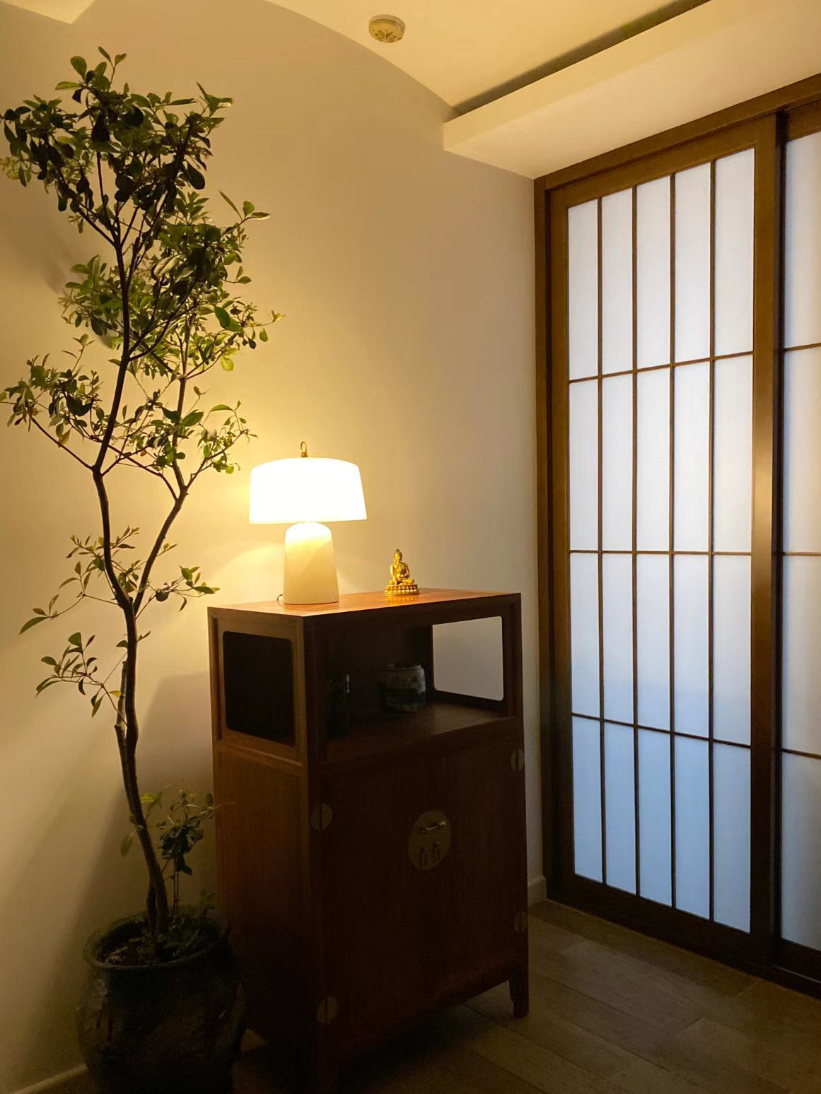 Lampe de Table Vintage en Albâtre - Design Élégant et Lumière Douce