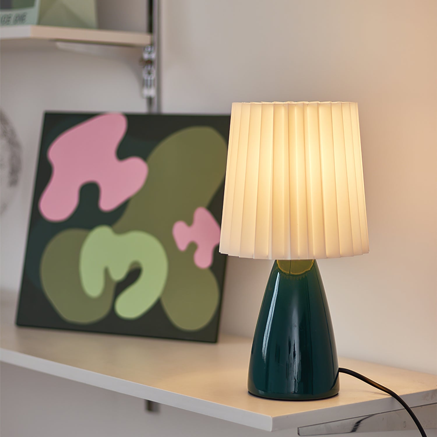 Lampe de Bureau Élégante en Céramique - Éclairage Chaleureux et Design Raffiné