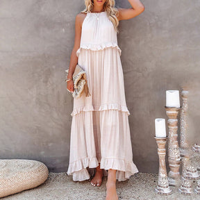 Robe Maxi Élégante à Couches - Style Flatteur pour Toutes les Occasions
