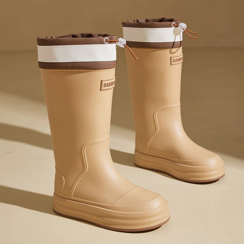 Bottes de Pluie Imperméables pour Femmes - Respirantes et Antidérapantes en Caoutchouc