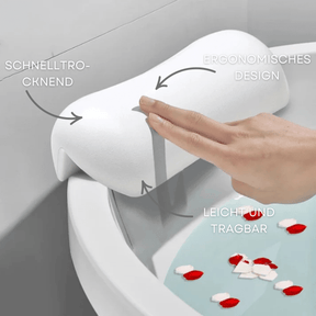 Coussin de Bain Ergonomique Antidérapant | Soutien Optimal pour Détente et Relaxation