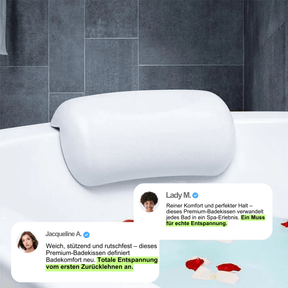 Coussin de Bain Ergonomique Antidérapant | Soutien Optimal pour Détente et Relaxation