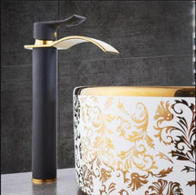 Robinet de Lavabo en Laiton - Effet Cascade pour Salle de Bain Élégante