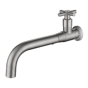 Robinet de Salle de Bain Monté au Mur - Design Épuré en Acier Inoxydable