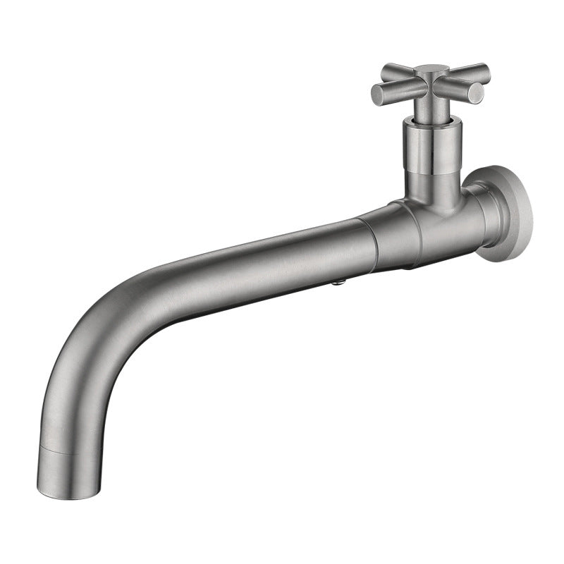 Robinet de Salle de Bain Monté au Mur - Design Épuré en Acier Inoxydable