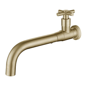 Robinet de Salle de Bain Monté au Mur - Design Épuré en Acier Inoxydable