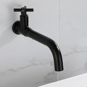 Robinet de Salle de Bain Monté au Mur - Design Épuré en Acier Inoxydable
