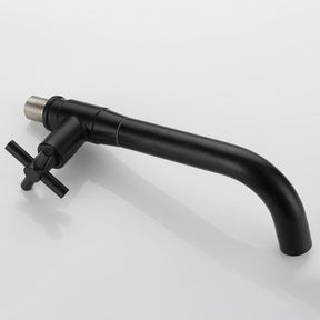 Robinet de Salle de Bain Monté au Mur - Design Épuré en Acier Inoxydable