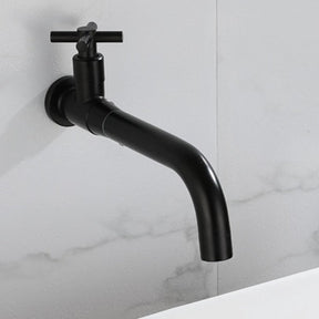 Robinet de Salle de Bain Monté au Mur - Design Épuré en Acier Inoxydable