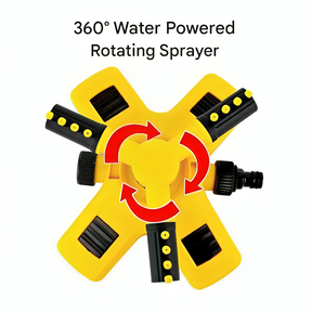 Aspirateur de Jardin Rotatif 360° - Irrigation Efficace et Couverture Personnalisée