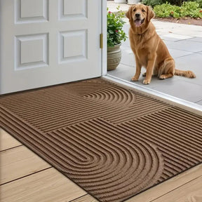 Tapis de Porte Absorbant en Microfibre | Design Élégant avec Dos Antidérapant