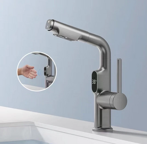 Robinet de Cuisine Intelligent - Affichage Numérique et Rotation 360°