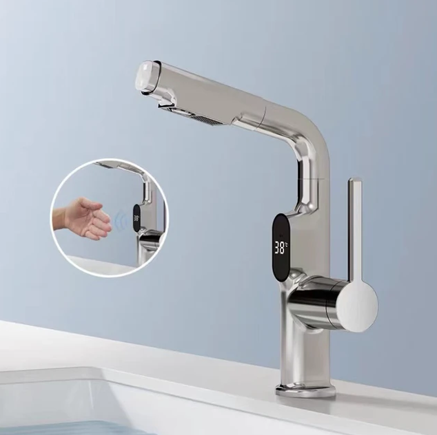 Robinet de Cuisine Intelligent - Affichage Numérique et Rotation 360°