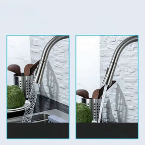 Robinet de Cuisine à Capteur | Acier Inoxydable avec Bec Rétractable